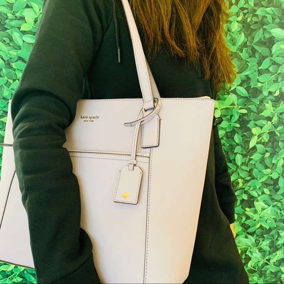 Kate Spade Cameron Large Pocket Tote Icy Lavender - Picture 3 of 8